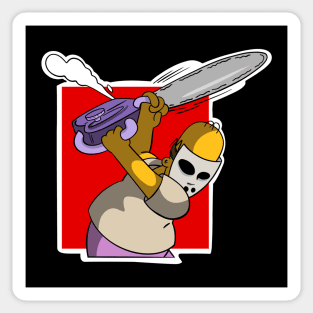 Chainsaw and Hockey mask Sticker